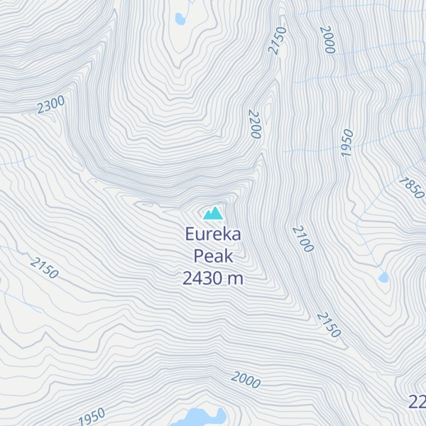 Map of Eureka Peak