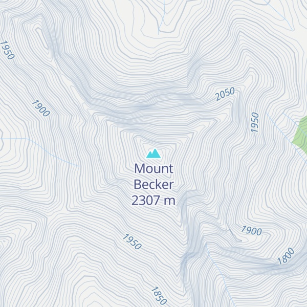 Map of Mount Becker