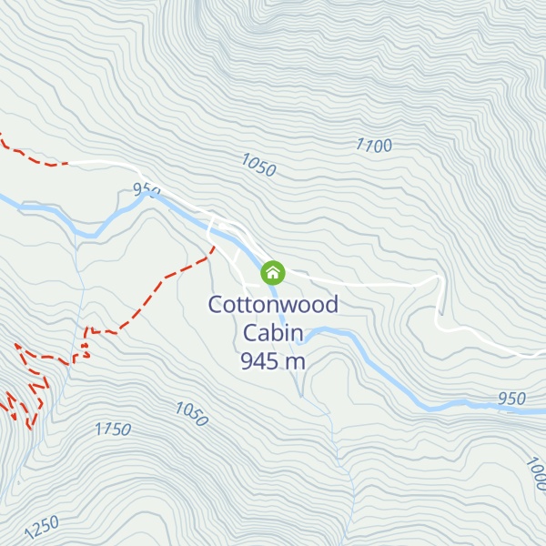 Map of Cottonwood Cabin