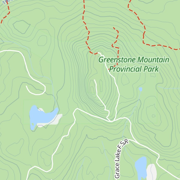 Map of Greenstone Mountain