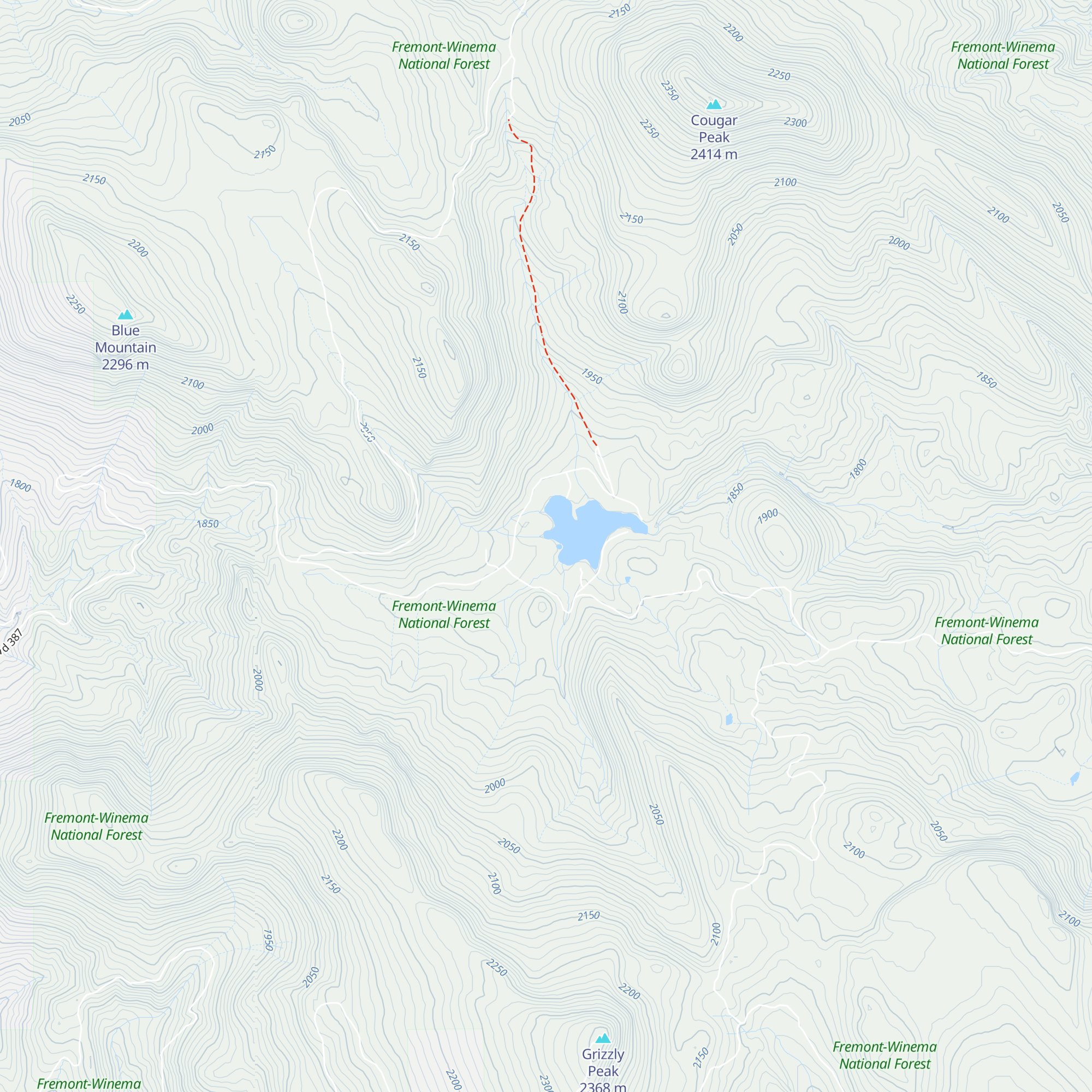 Camp Cottonwood map