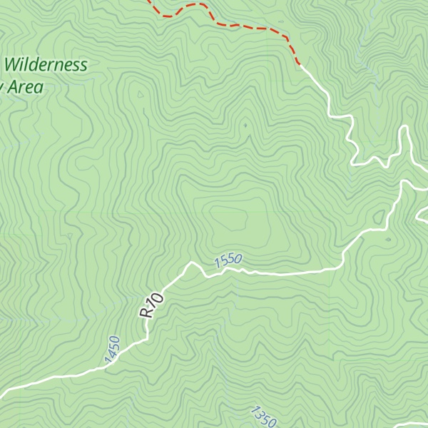Map of San Benito Mountain