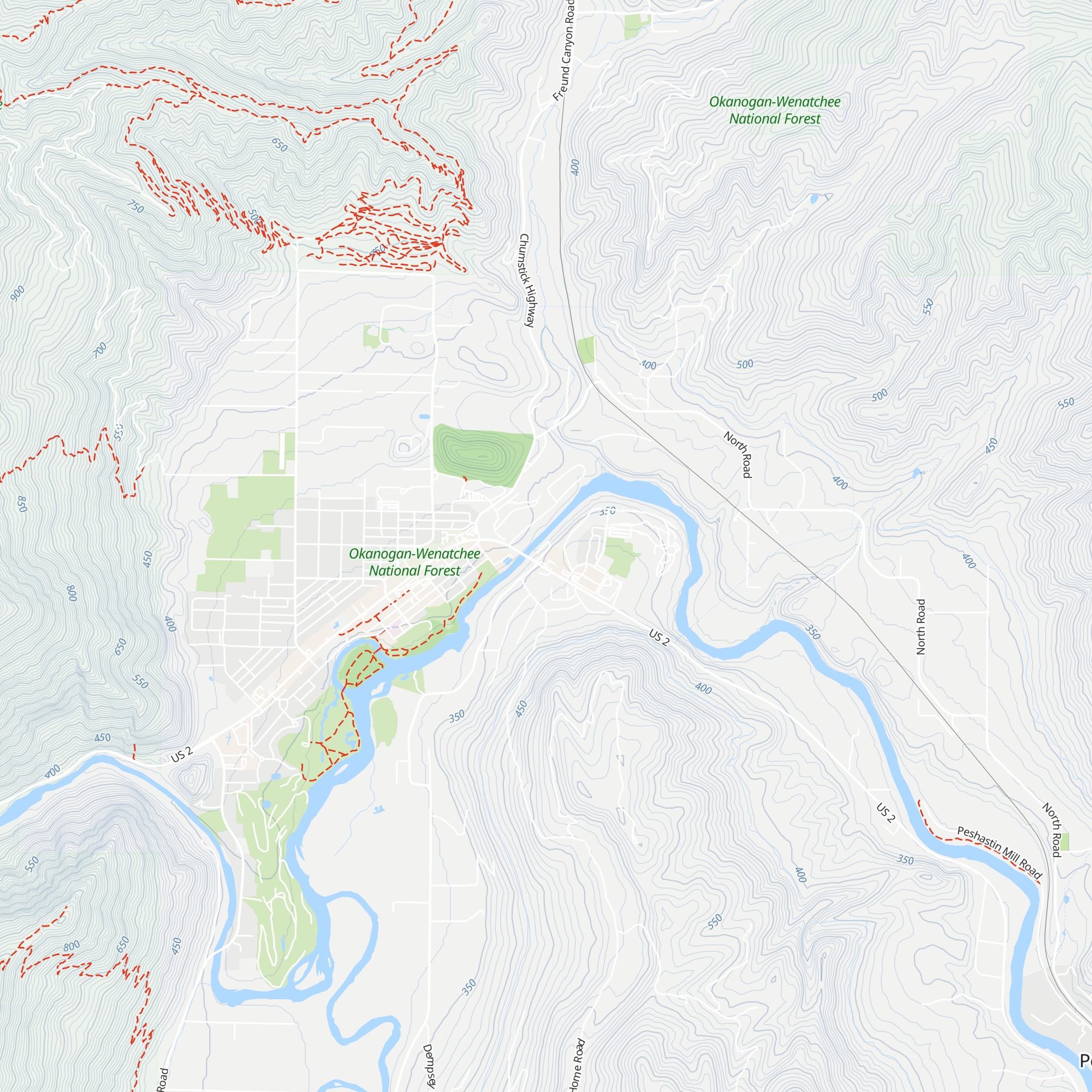 Loge Riverside Cabins map