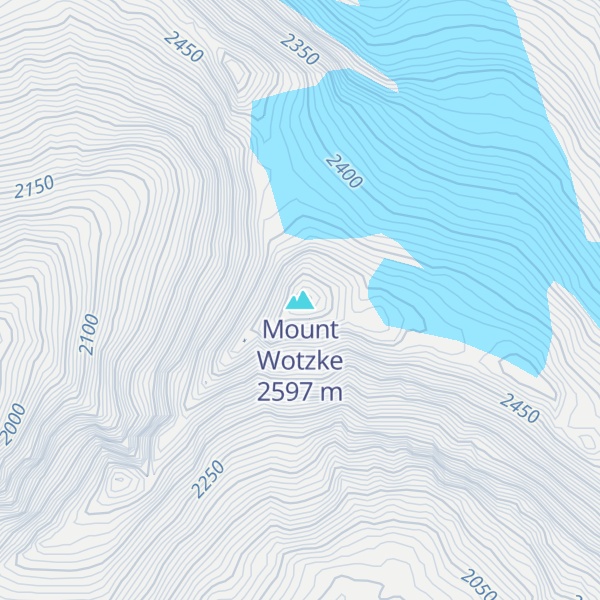 Map of Mount Wotzke