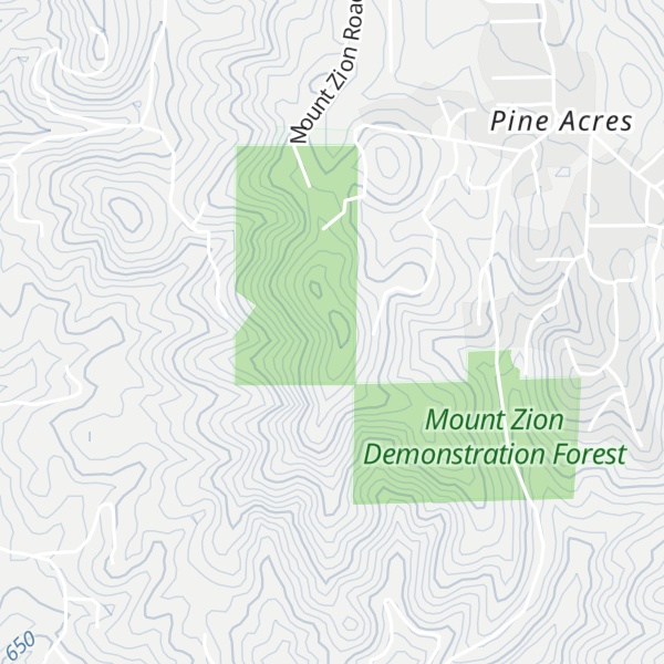 Map of Mount Zion