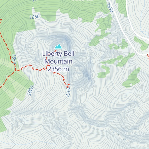 Map of Early Winters Spires