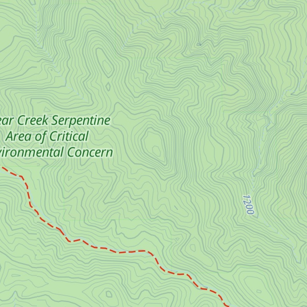 Map of San Carlos Peak