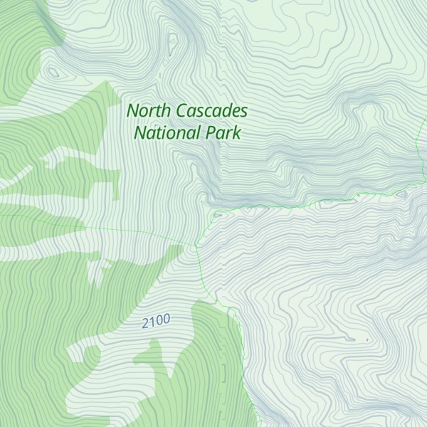 Map of Hock Mountain