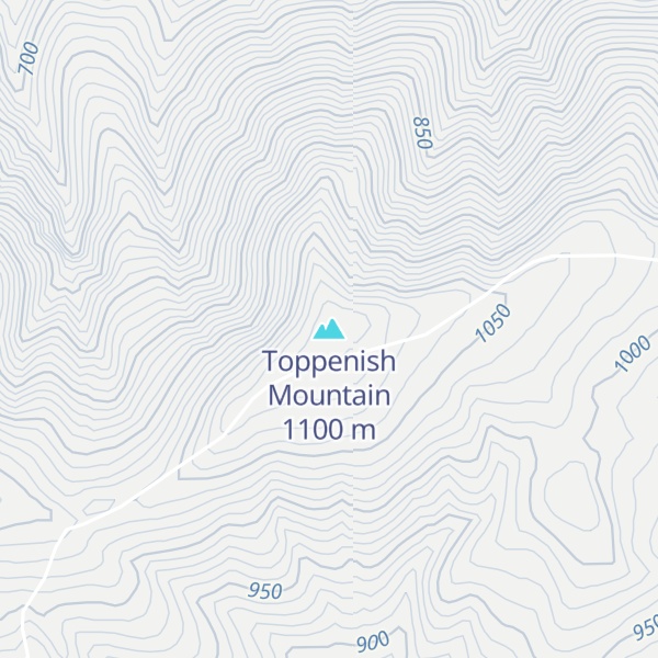 Map of Toppenish Mountain