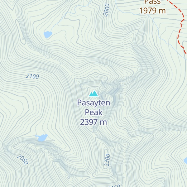 Map of Pasayten Peak