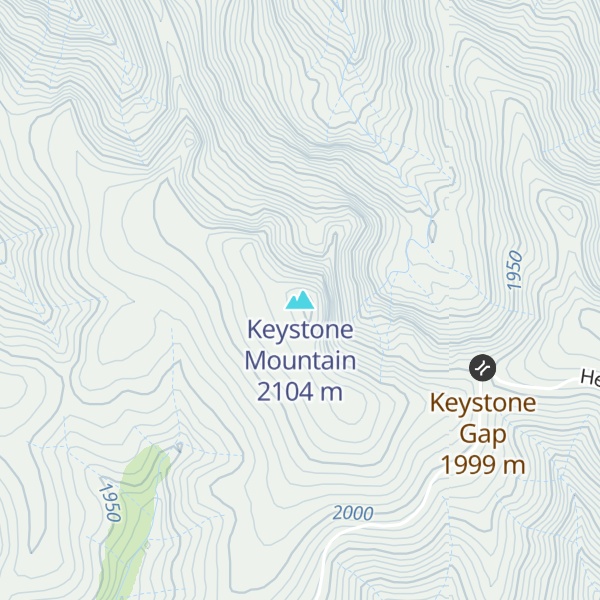 Map of Keystone Mountain