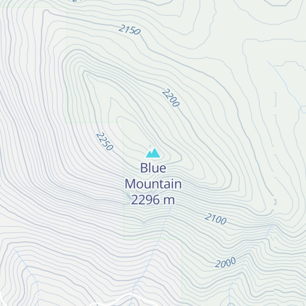 Map of Blue Mountain