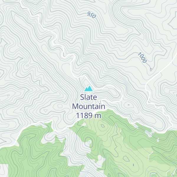 Map of Slate Mountain