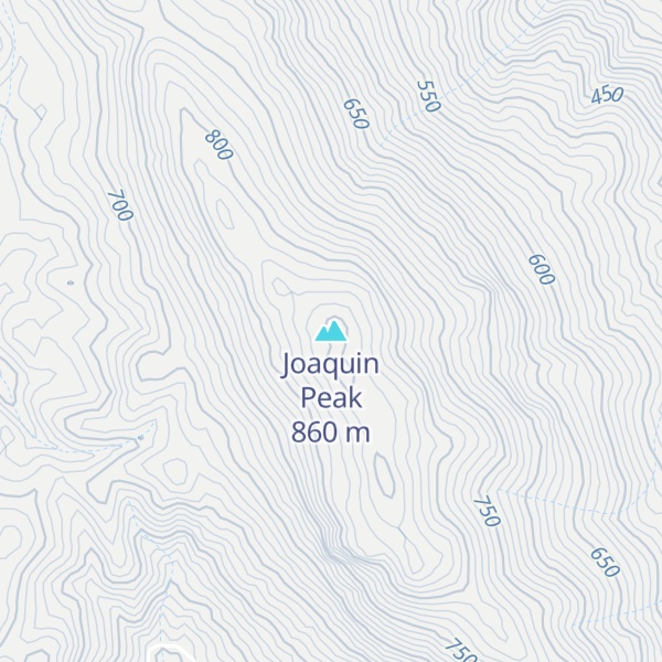 Map of Joaquin Peak