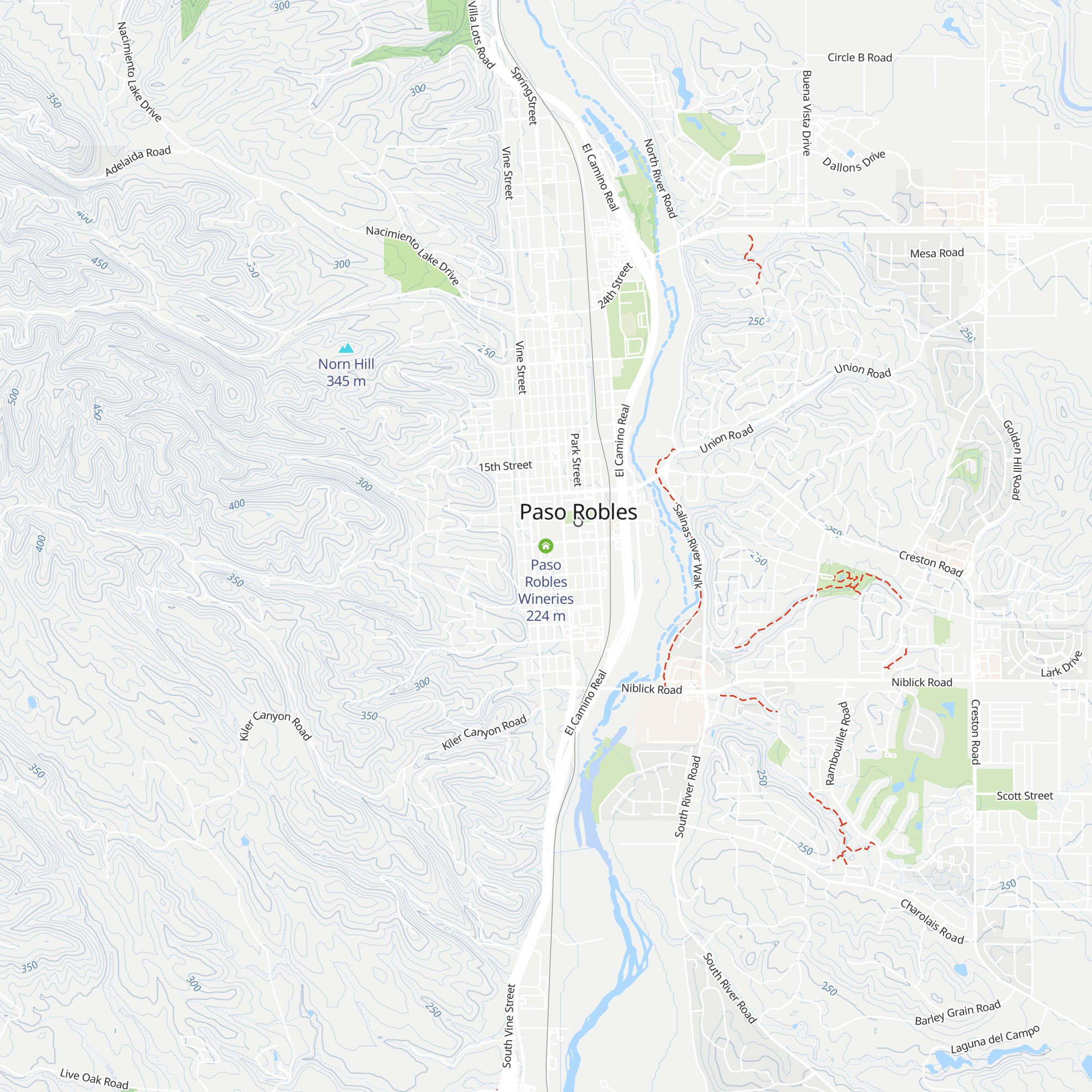 Paso Robles Wineries map