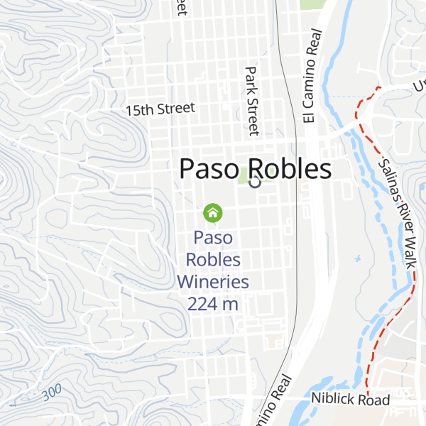 Map of Paso Robles Wineries