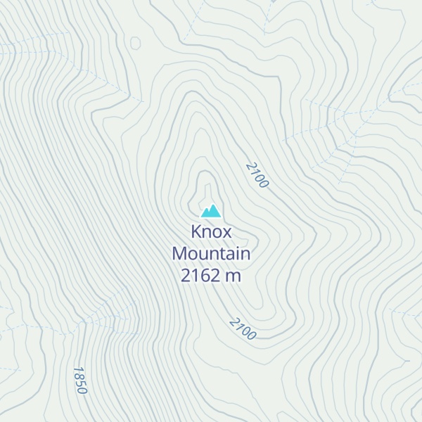 Map of Knox Mountain