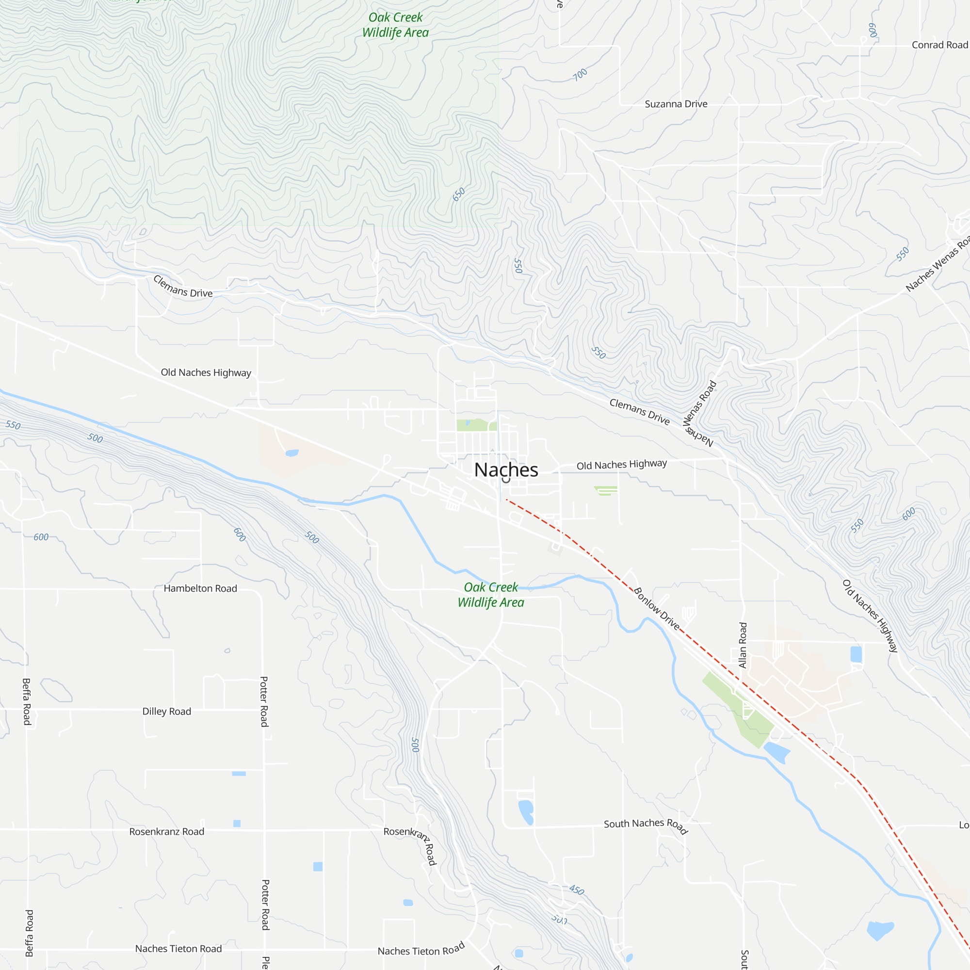 Naches Visitor Information Center map