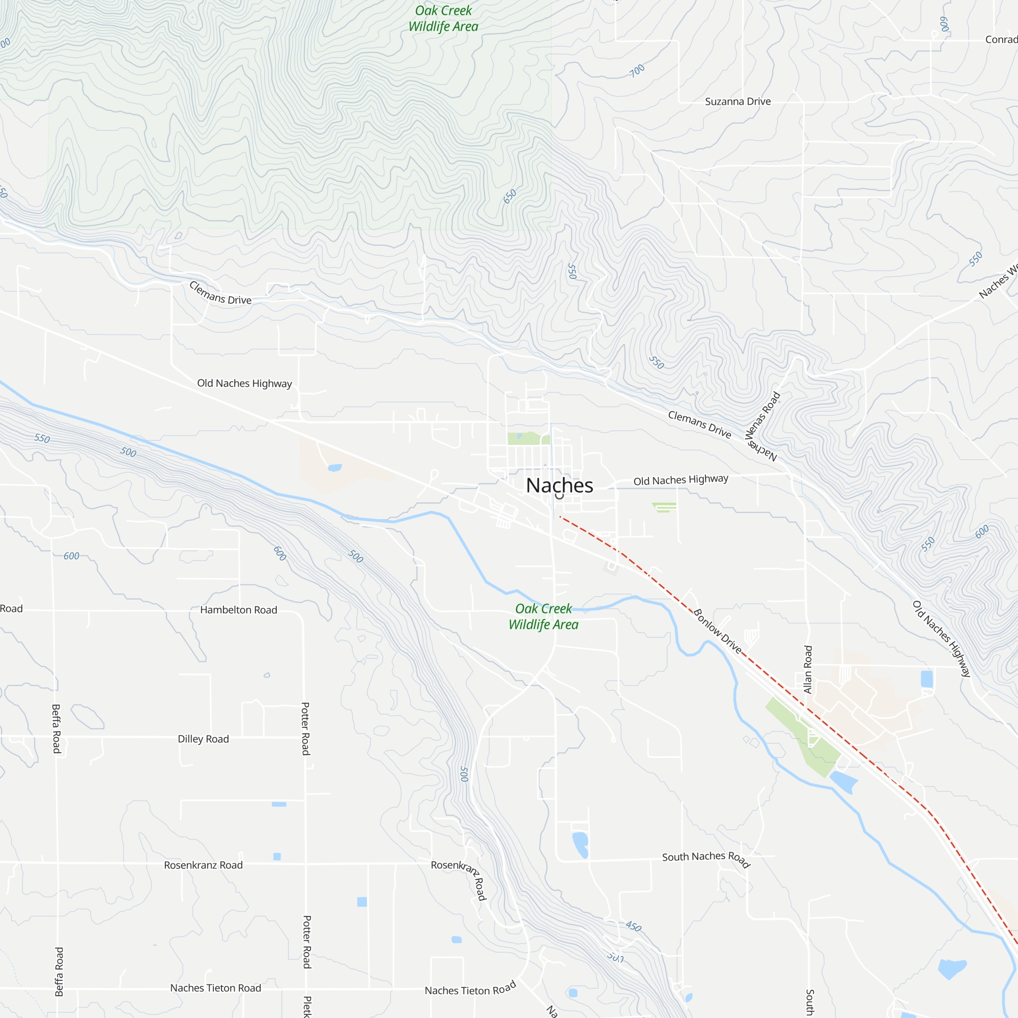 Naches Ranger Station - US Forest Service map