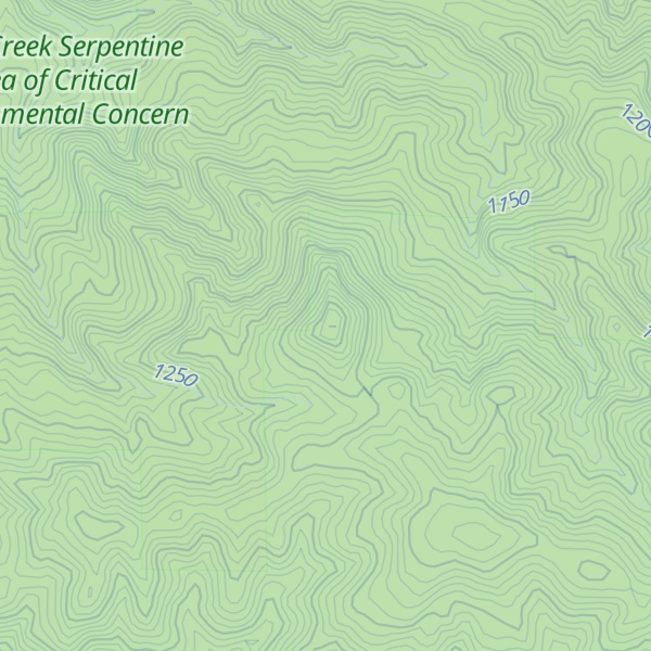 Map of Sampson Peak