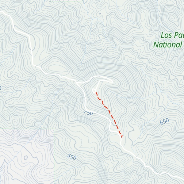 Map of Tassajera Peak