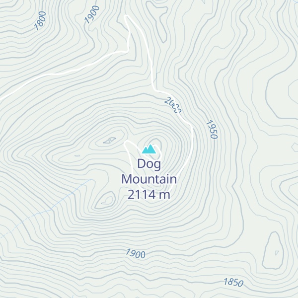 Map of Dog Mountain