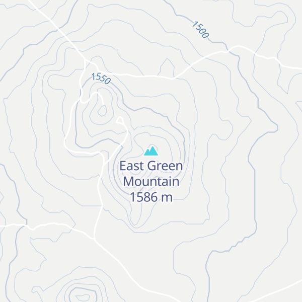 Map of East Green Mountain
