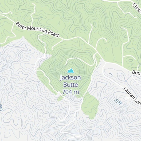 Map of Jackson Butte