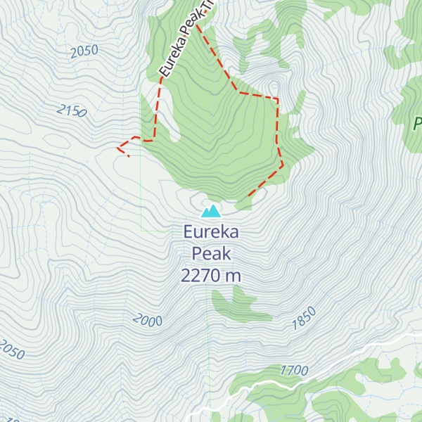 Map of Eureka Peak