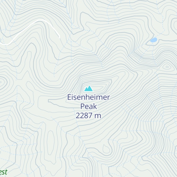 Map of Eisenheimer Peak