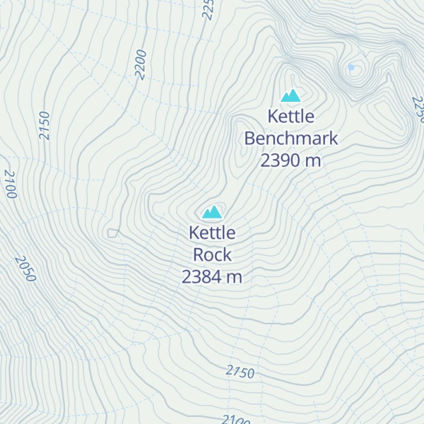 Map of Kettle Rock