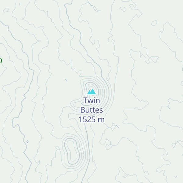 Map of Twin Buttes