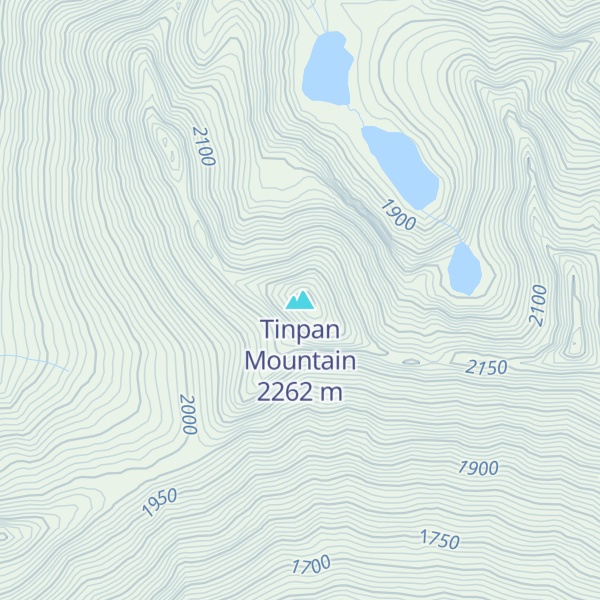 Map of Tinpan Mountain