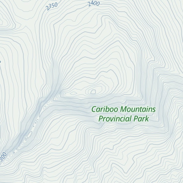 Map of Mount Spranger