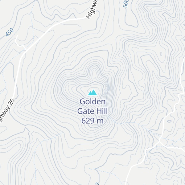 Map of Golden Gate Hill