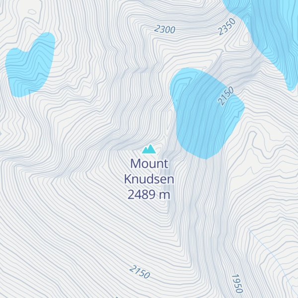 Map of Mount Knudsen