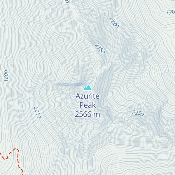 Map of Azurite Peak