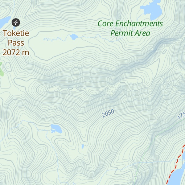 Map of Three Musketeers Ridge