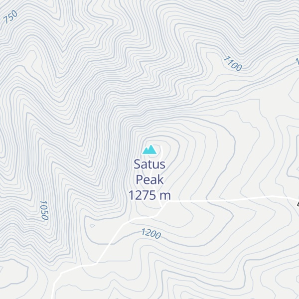 Map of Satus Peak