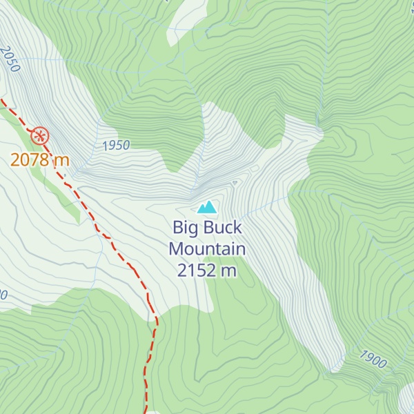 Map of Big Buck Mountain