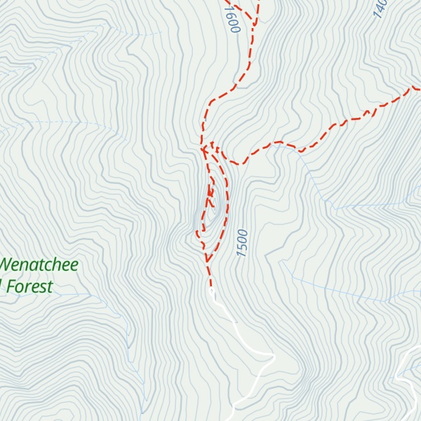 Map of Red Top Mountain
