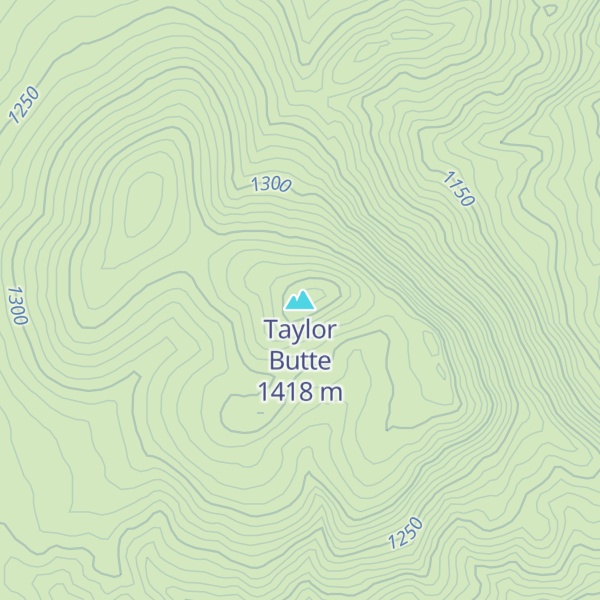 Map of Taylor Butte