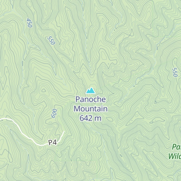 Map of Panoche Mountain