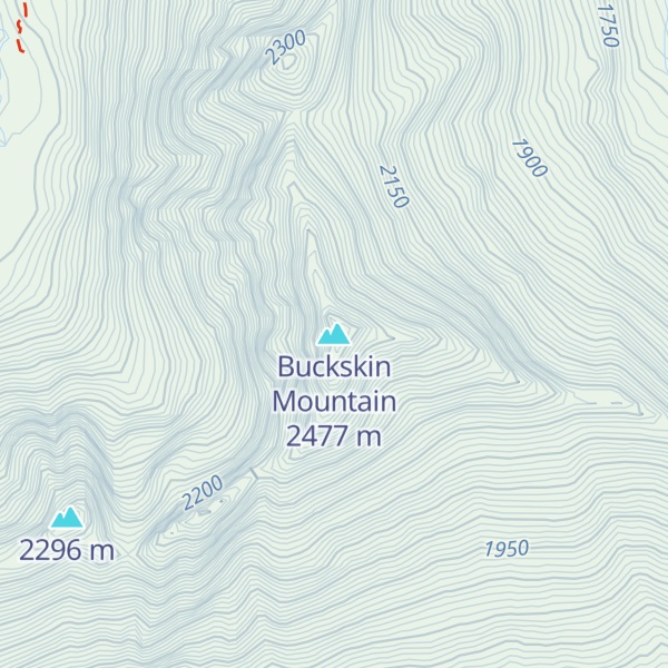 Map of Buckskin Mountain