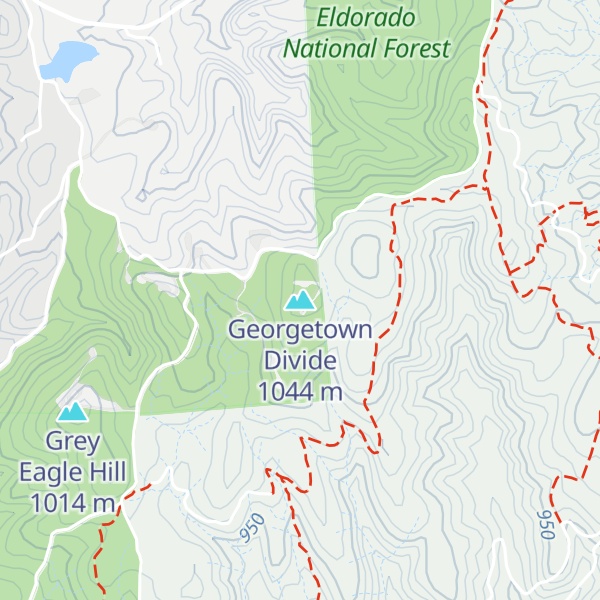 Map of Georgetown Divide