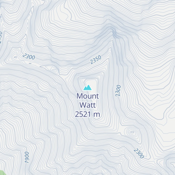 Map of Mount Watt