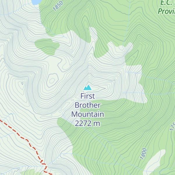 Map of First Brother Mountain