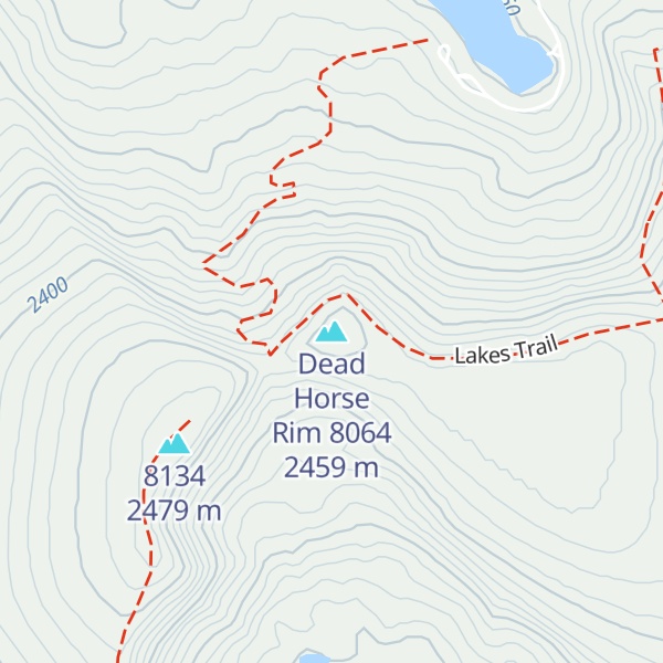 Map of Dead Horse Rim 8064