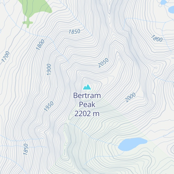 Map of Bertram Peak