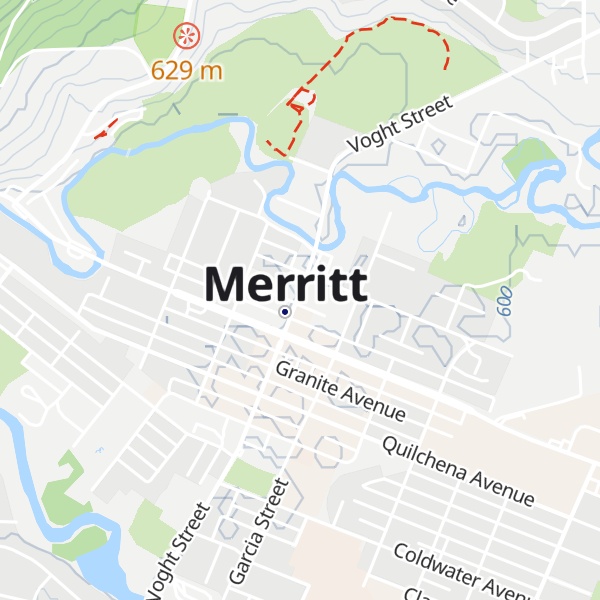 Map of Merritt Visitor Information